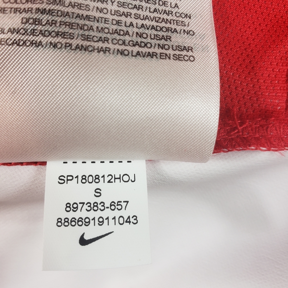 MEN'S NIKE BASEBALL RED 3/4 SLEEVE SMALL - Picture 9 of 10